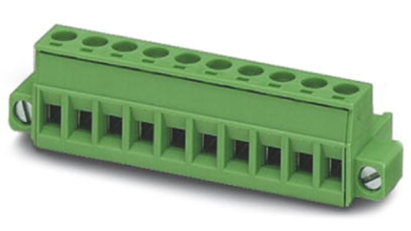 Morsettiera Phoenix Contact Femmina 6 vie 5.08mm Passo 1 fila - Classic COMBICON MSTB 1778027. Collegamento a vite sicuro, capacità nominale 12A/250V.