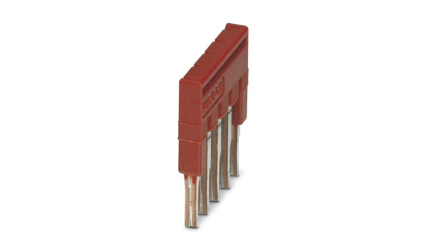 Barra a ponticello Phoenix Contact FBS 5-3.5 - Cod. 3213043. Ponticelli a innesto per morsettiere CLIPLINE, corrente massima 16A. Facile inserimento, ideale per collegamenti rapidi.