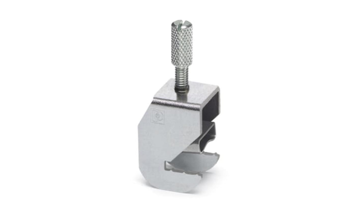 Morsetto per cavo schermato Phoenix Contact 3026874, Argento, livello Singolo. Ideale per barre di distribuzione su guide DIN e accessori CLIPLINE. Larghezze disponibili: 12 mm, 17 mm, 24 mm.