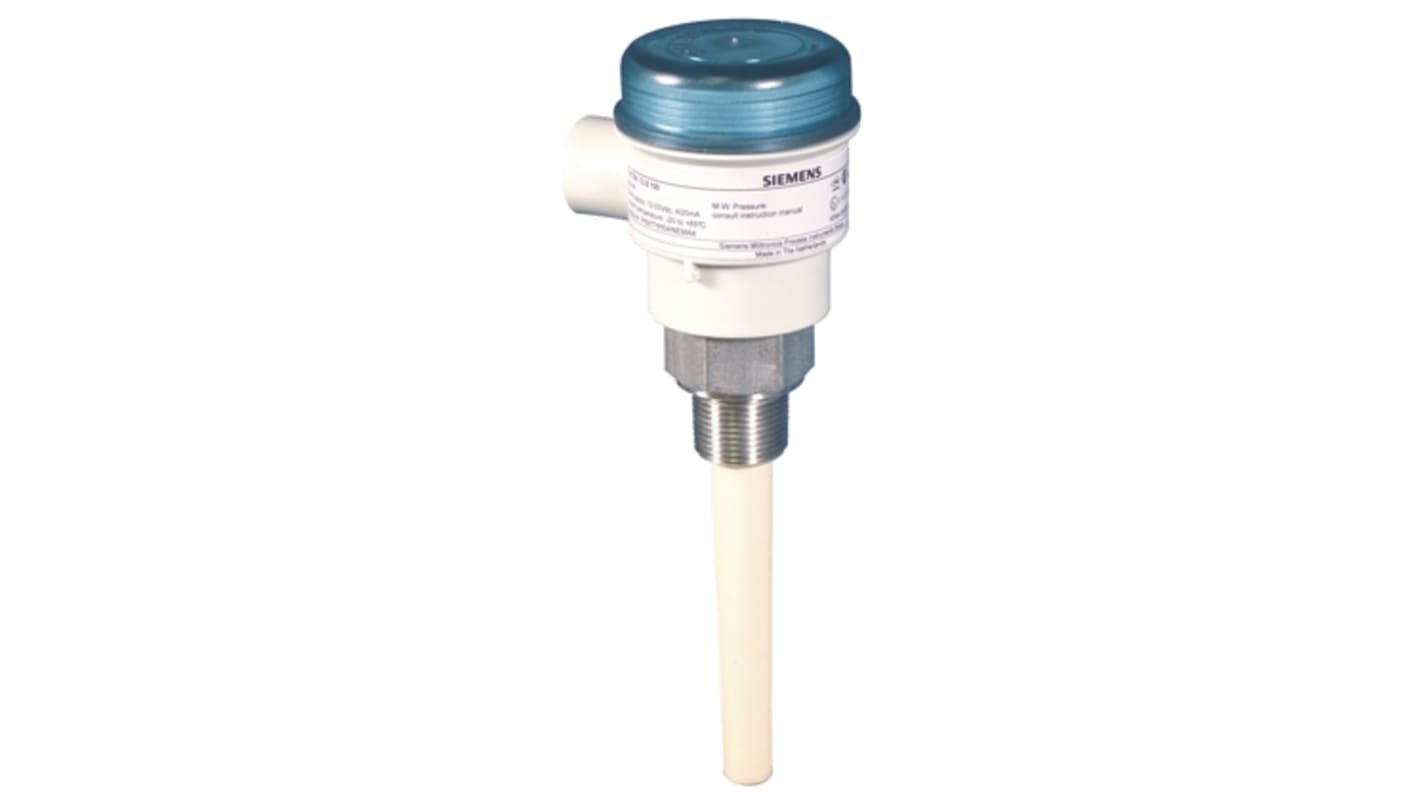 Sensore di livello capacitivo Siemens 7ML5501-0JA70, montaggio verticale, corpo in acciaio inox, temperatura -30/+100°C.