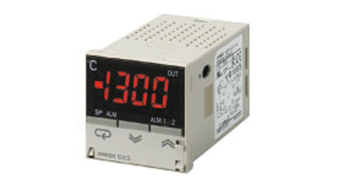 Omron E5CS-RKJU-W AC100-240, regolatore PID 48x48 mm, uscita relè, alimentazione 100-240 V, montaggio a pannello.