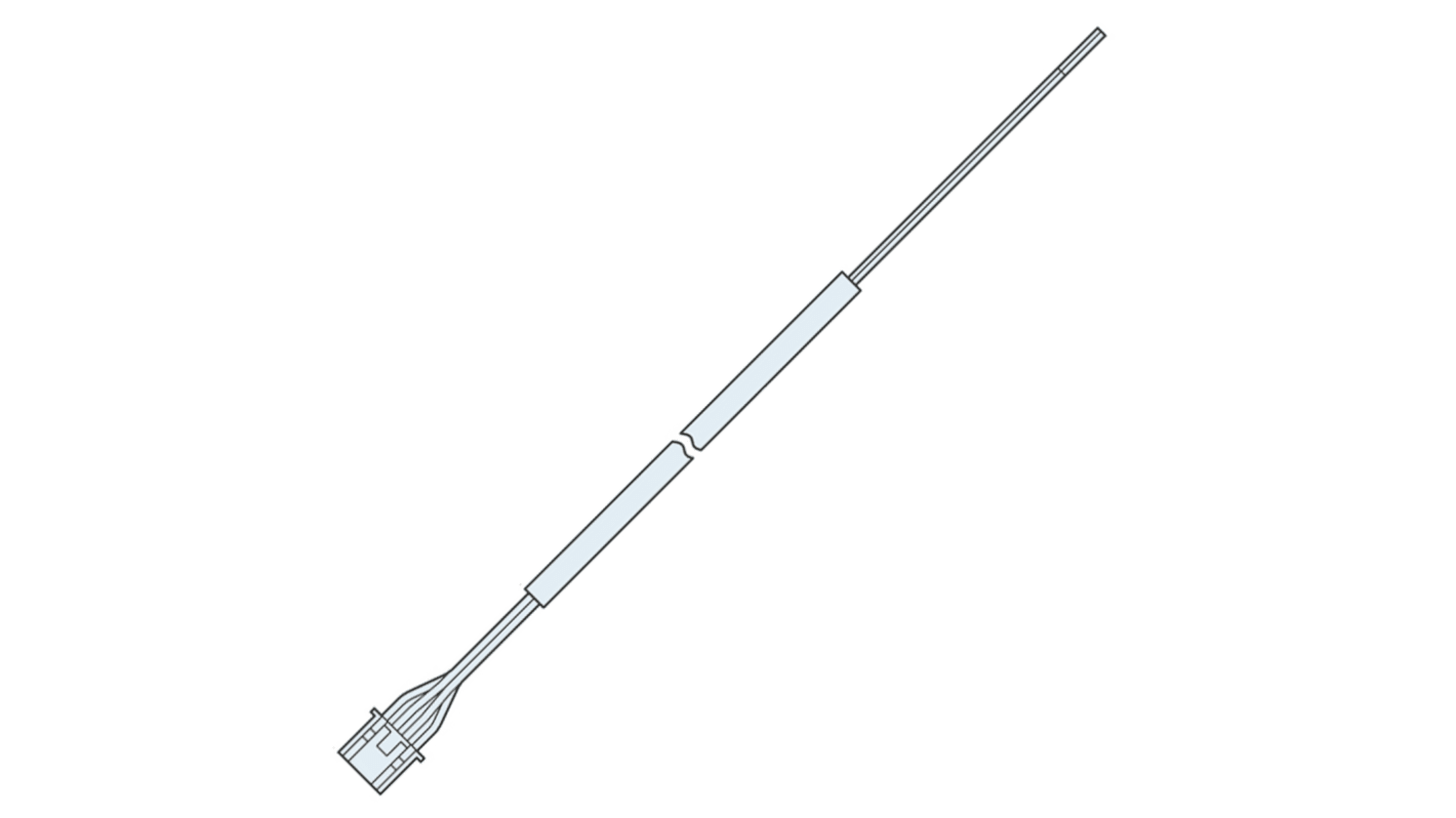 Cavo e connettore Panasonic CN-14A-C5 da 5m per Serie PM-65 e DP-100, connessione maschio, compatibile con sensori industriali.