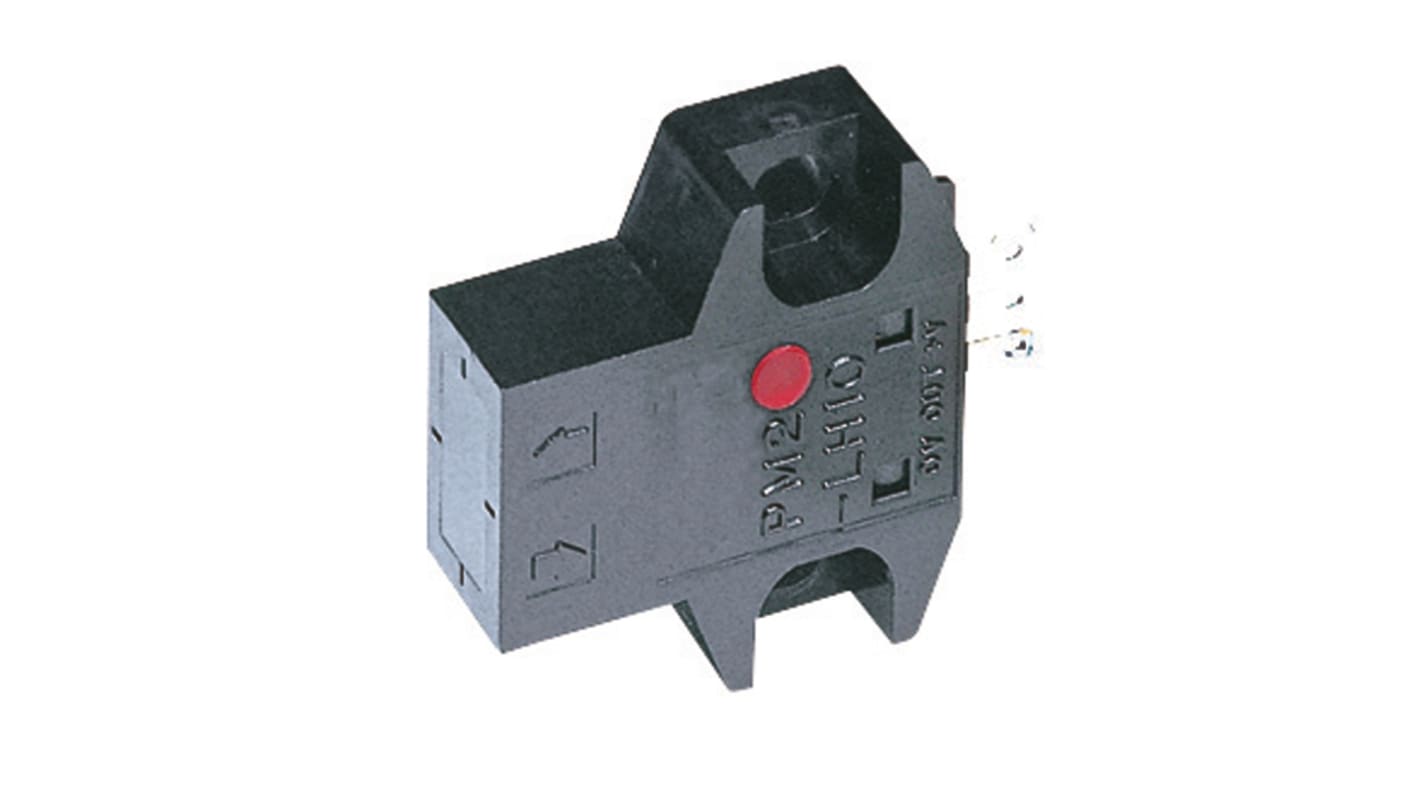 Sensore fotoelettrico rettangolare Panasonic PM2-LH10-C1, rilevamento 2,5-8 mm, uscita NPN, tensione 24V.