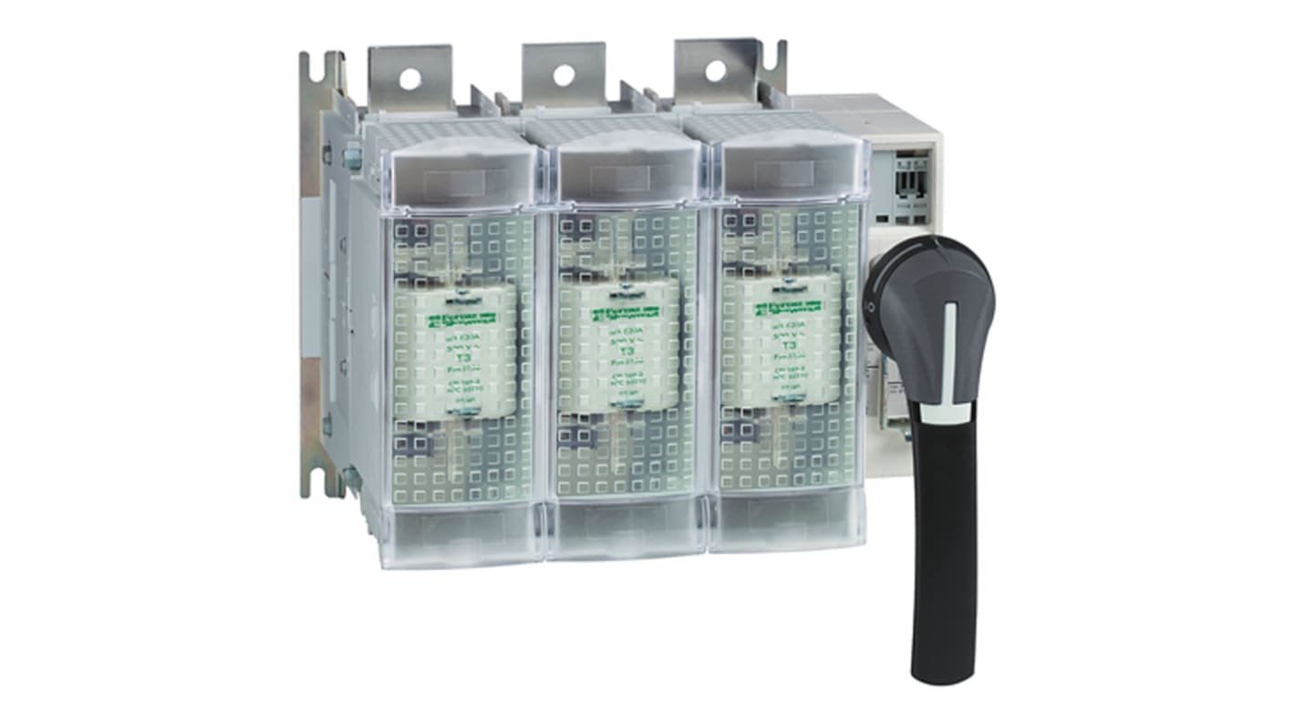 Sezionatore portafusibili Schneider Electric GS2GU3N, 3 poli, 60A, montaggio su guida DIN, isolamento di sicurezza.