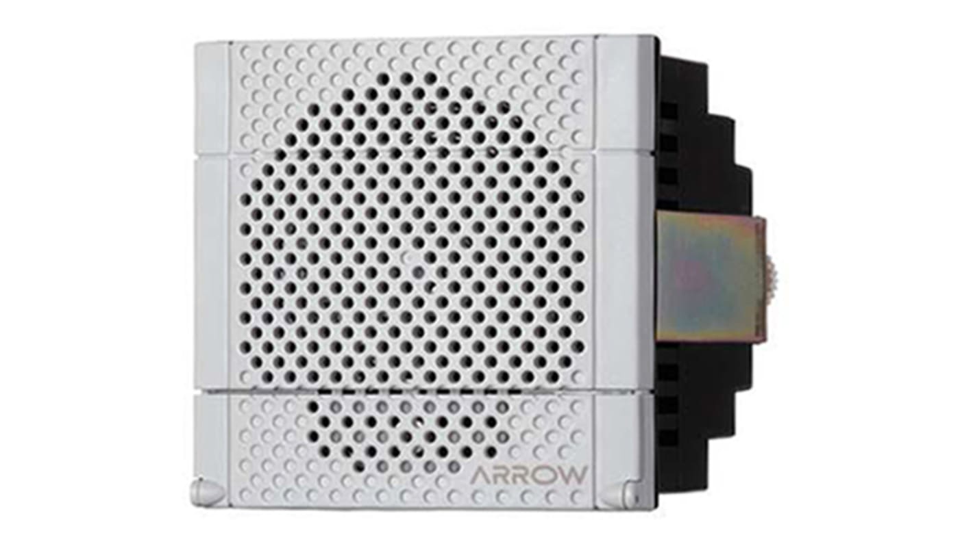 Schneider Electric XVS72BMWN, segnalatore acustico elettronico 12-24 V, 90 dB, montaggio su base 72x72 mm, colore nero, IP54.