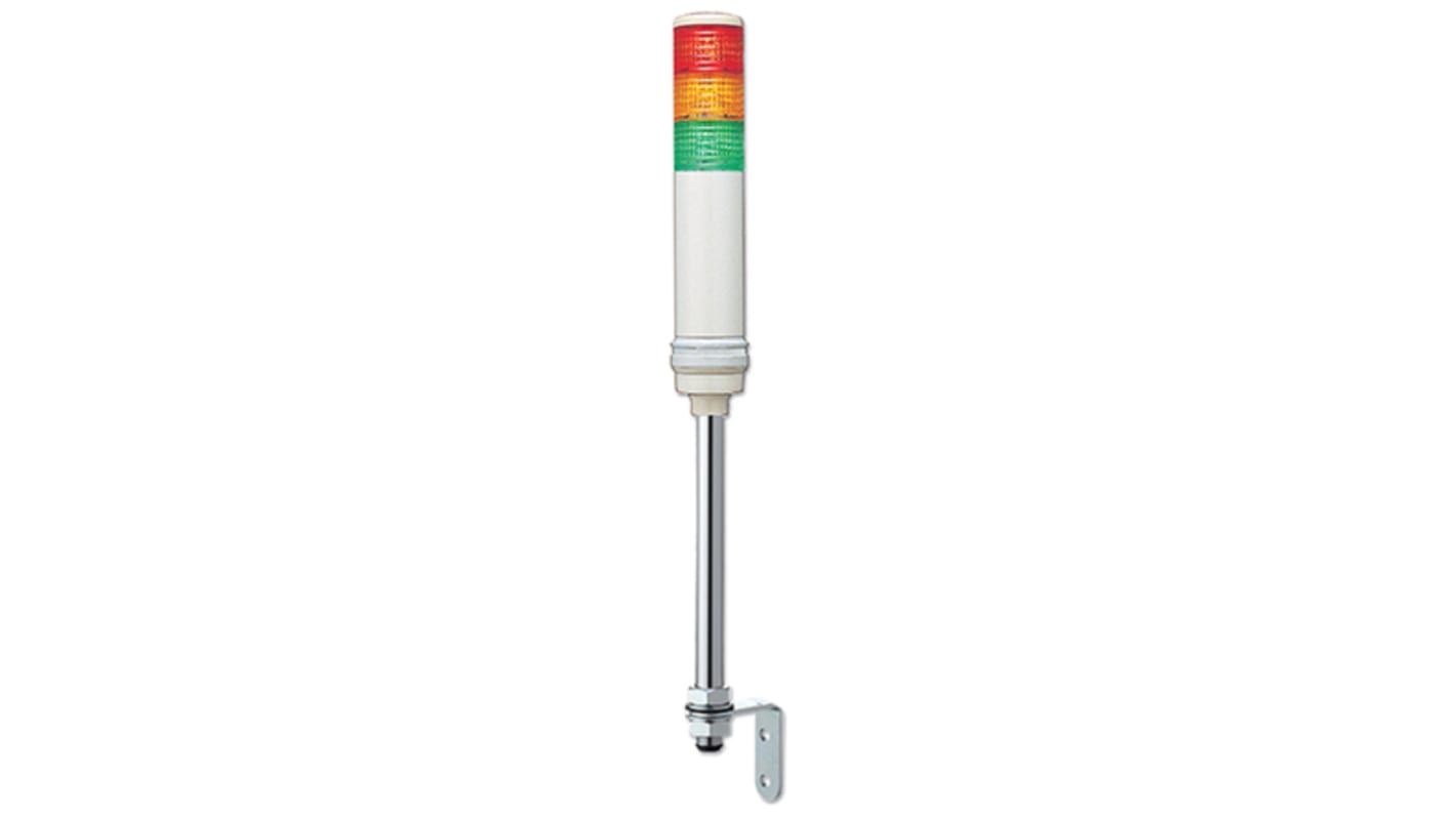 Torretta di segnalazione LED Schneider Electric XVC4M35S, 3 colori, montaggio su tubo, altezza 637.2 mm, IP54.