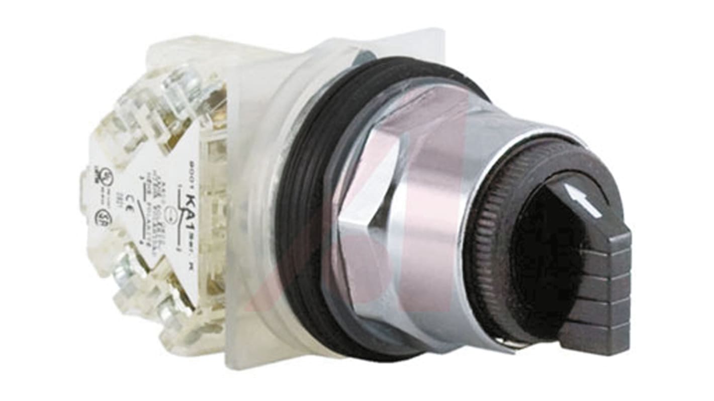 Selettore a 2 posizioni Schneider Electric, diametro foro 30 mm, struttura robusta, testato per ambienti NEMA 4/13.