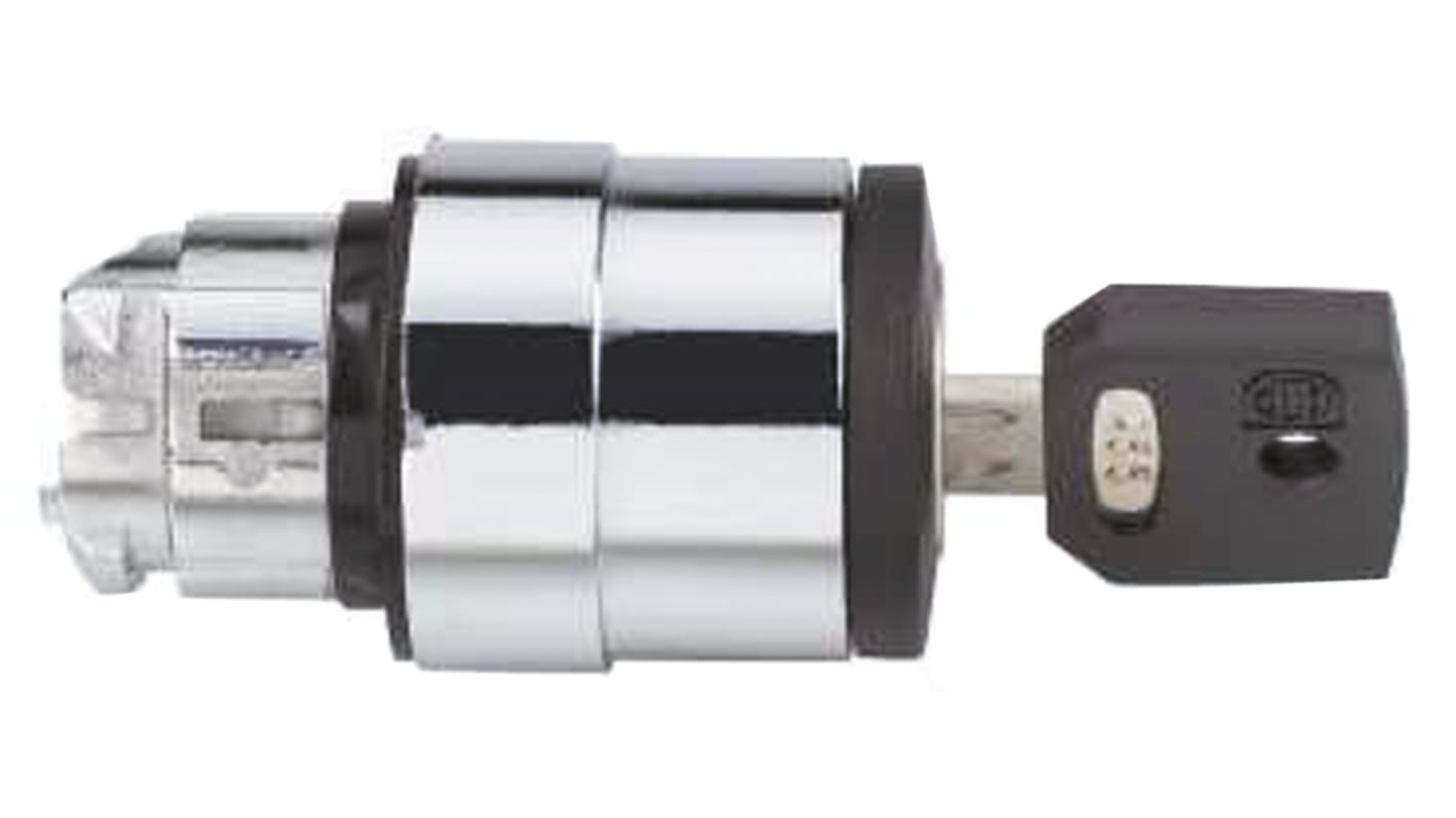 Testa selettore Schneider Electric ZB4BG320, 3 posizioni, diametro 22mm, attivazione stabile, protezione IP66/IP67/IP69.