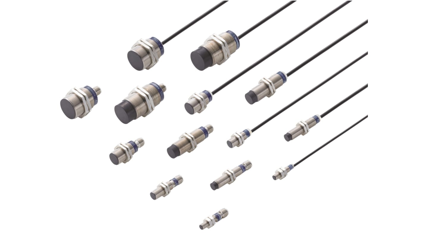 Sensore di prossimità cilindrico PNP Panasonic GX-M18B-P-Z, M18 x 1, rilevamento 5 mm, IP67/IP69K, montaggio a filo.