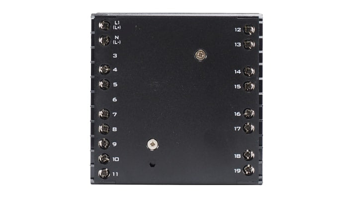 Jumo 702034/8-3100-23, termoregolatore PID QUANTROL, 96x96 mm, alimentazione 110-240 V, IP65, display LED, interfaccia RS485.