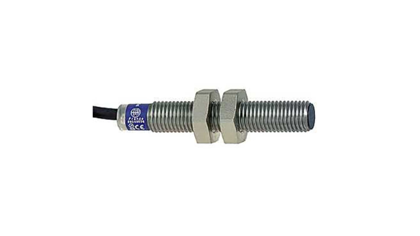 Sensore di prossimità cilindrico NPN Telemecanique Sensors XS1M08NC410, M8, 1,5 mm, IP67, acciaio inox, montaggio a filo, 50 mm.