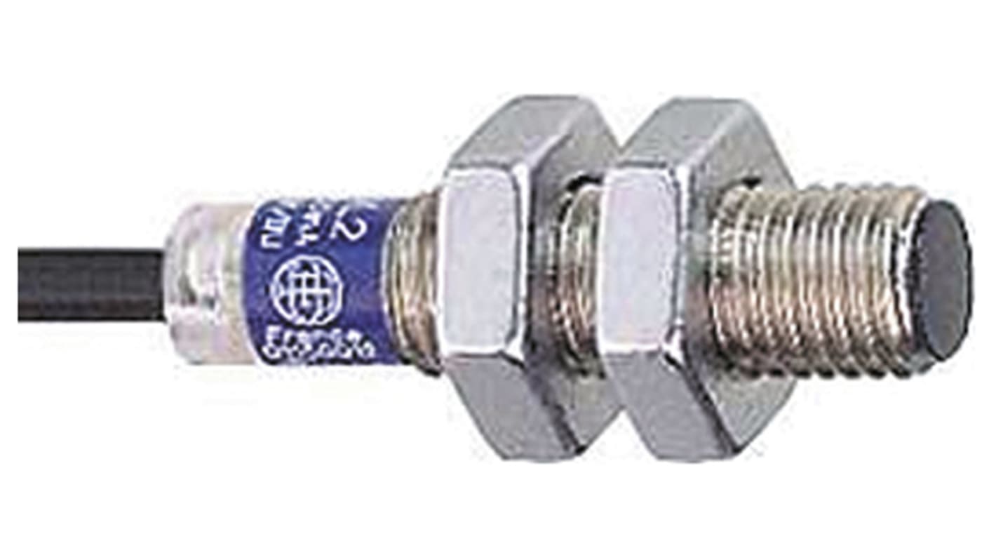 Sensore di prossimità induttivo Telemecanique XS508B1PBL2, PNP, M8 x 1, 1,5 mm, 12-48 V c.c. per applicazioni industriali.