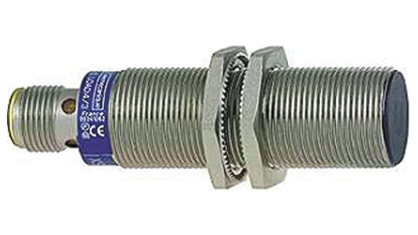 Sensore di prossimità cilindrico NPN Telemecanique Sensors XS518B1NAM12, M12 x 1, rilevamento 5 mm, IP67, alimentazione 12-48 V c.c.