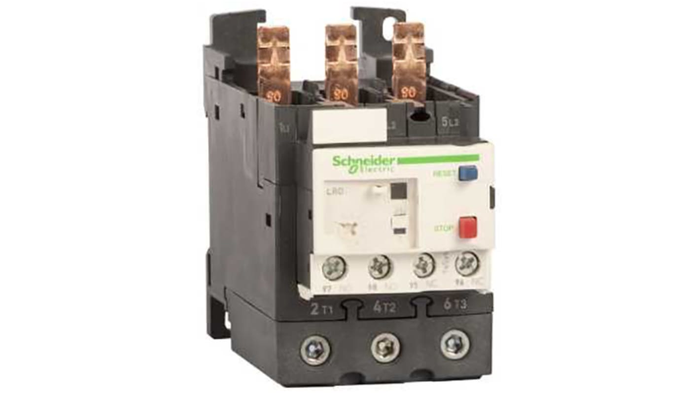 Relè di sovraccarico termico Schneider Electric LRD340L, 40 A, montaggio su guida DIN, dimensioni 123 x 70 x 55 mm.