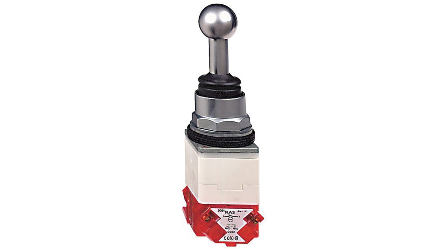 Joystick per impieghi pesanti Schneider Electric 9001K70H7, 2 assi, protezione IP66, temperatura operativa -25/+70 °C.