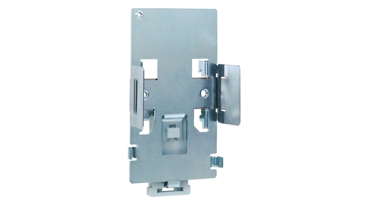 Piastra di montaggio DIN misura 1 Schneider Electric VW3A9804, compatibile con unità a velocità variabile su guida DIN da 35 mm.