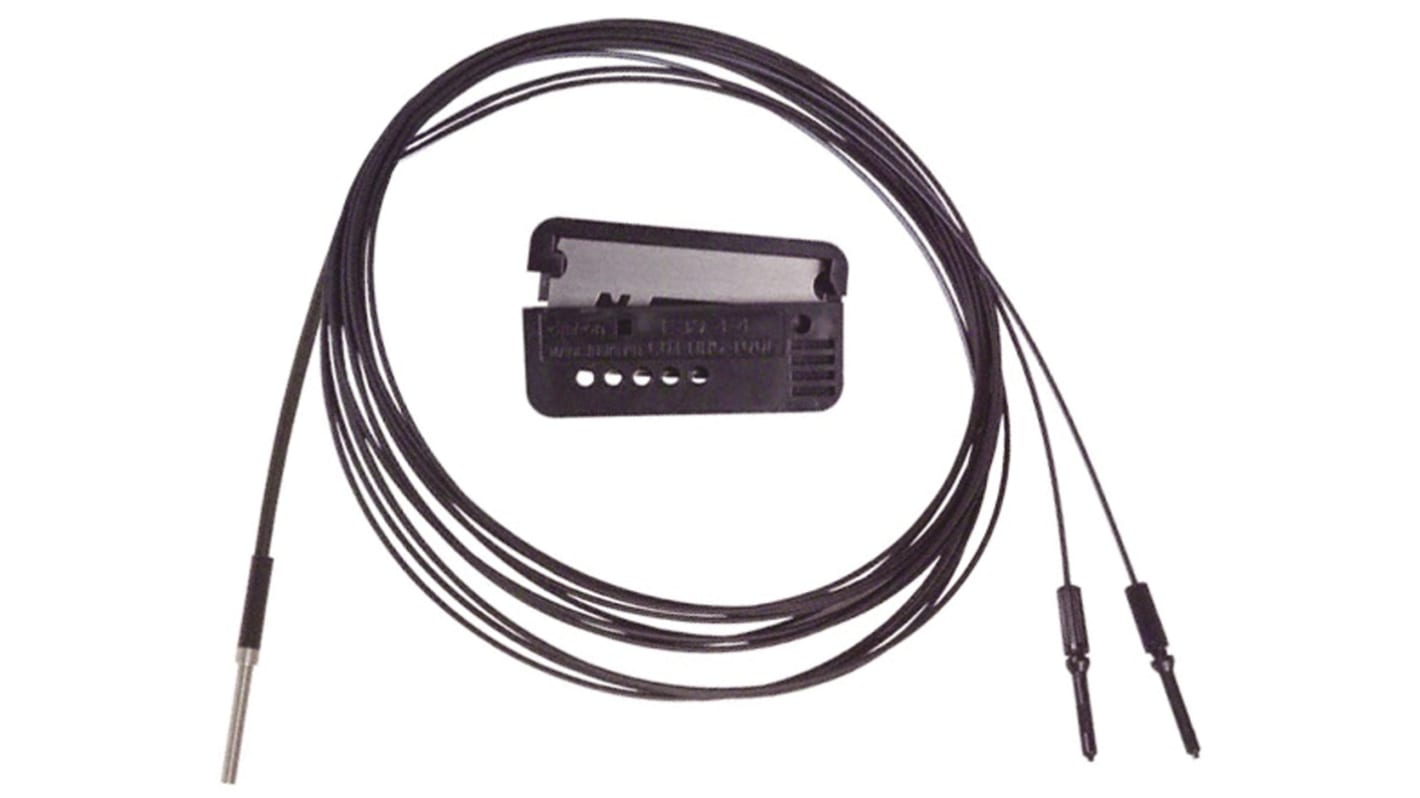 Sensore per fibre ottiche Omron E32-D22L, IP67, lunghezza fibra 2 m, Ø 3 x 15 mm, temperatura operativa -40/+70 °C.