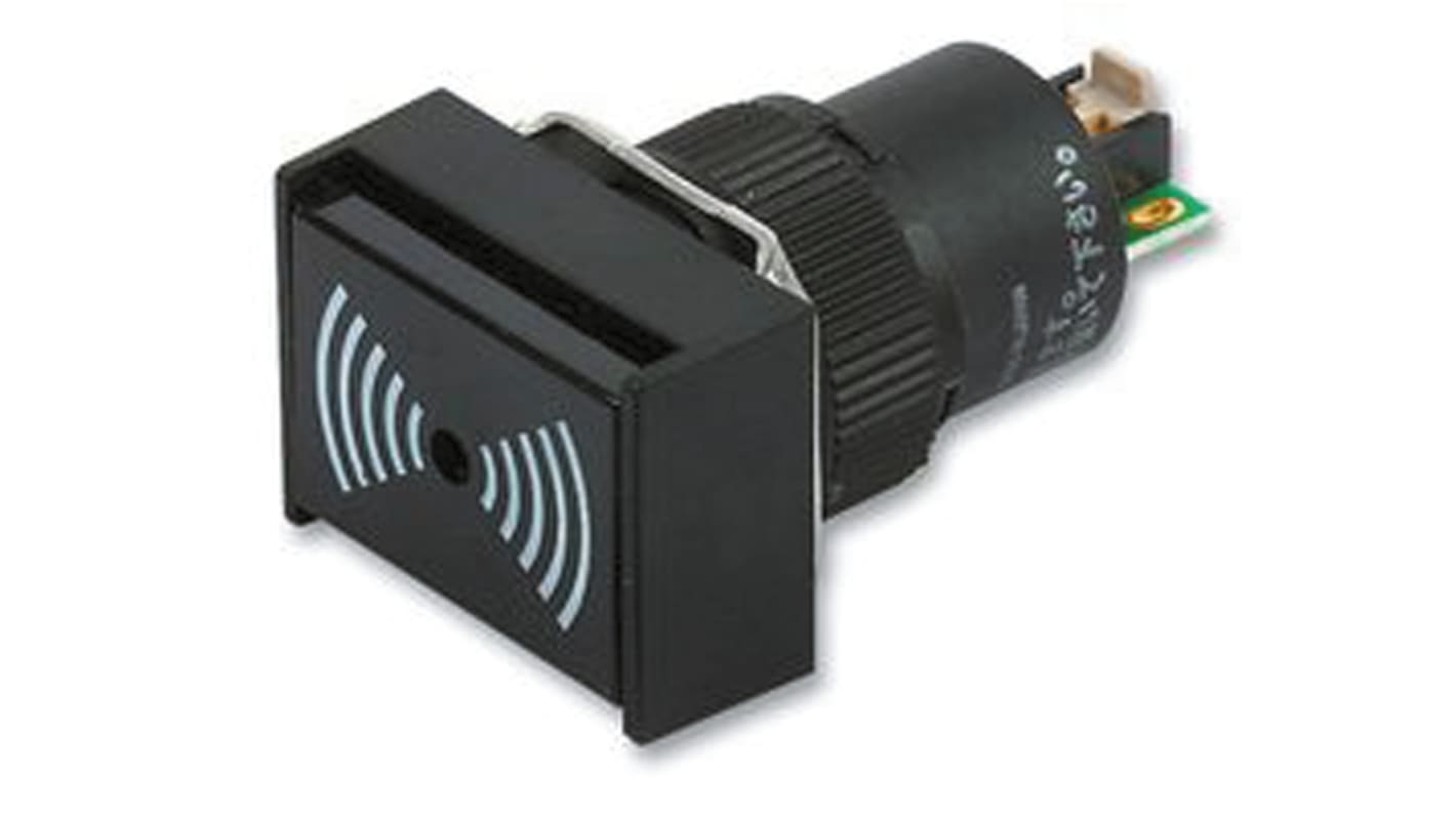 Spia luminosa Omron M2BJ-B24-D, montaggio a pannello, diametro foro 22 mm, protezione IP40, profondità 28,5 mm.