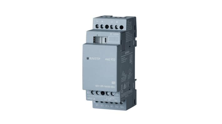 Modulo I/O analogico PT100/1000 per LOGO! Serie 8 - Ingressi: 2. Ideale per monitorare temperature in sistemi automatizzati.