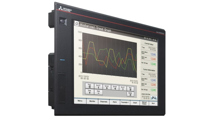 Display HMI touch screen Mitsubishi Electric GT2710-VTBD, 10,4 pollici, risoluzione 640 x 480, interfacce USB ed Ethernet.