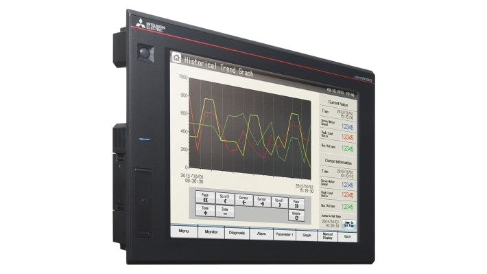 Mitsubishi Electric GT2708-STBD, display HMI touch screen 8,4" con risoluzione 800x600, IP67F, alimentazione 24 V c.c.