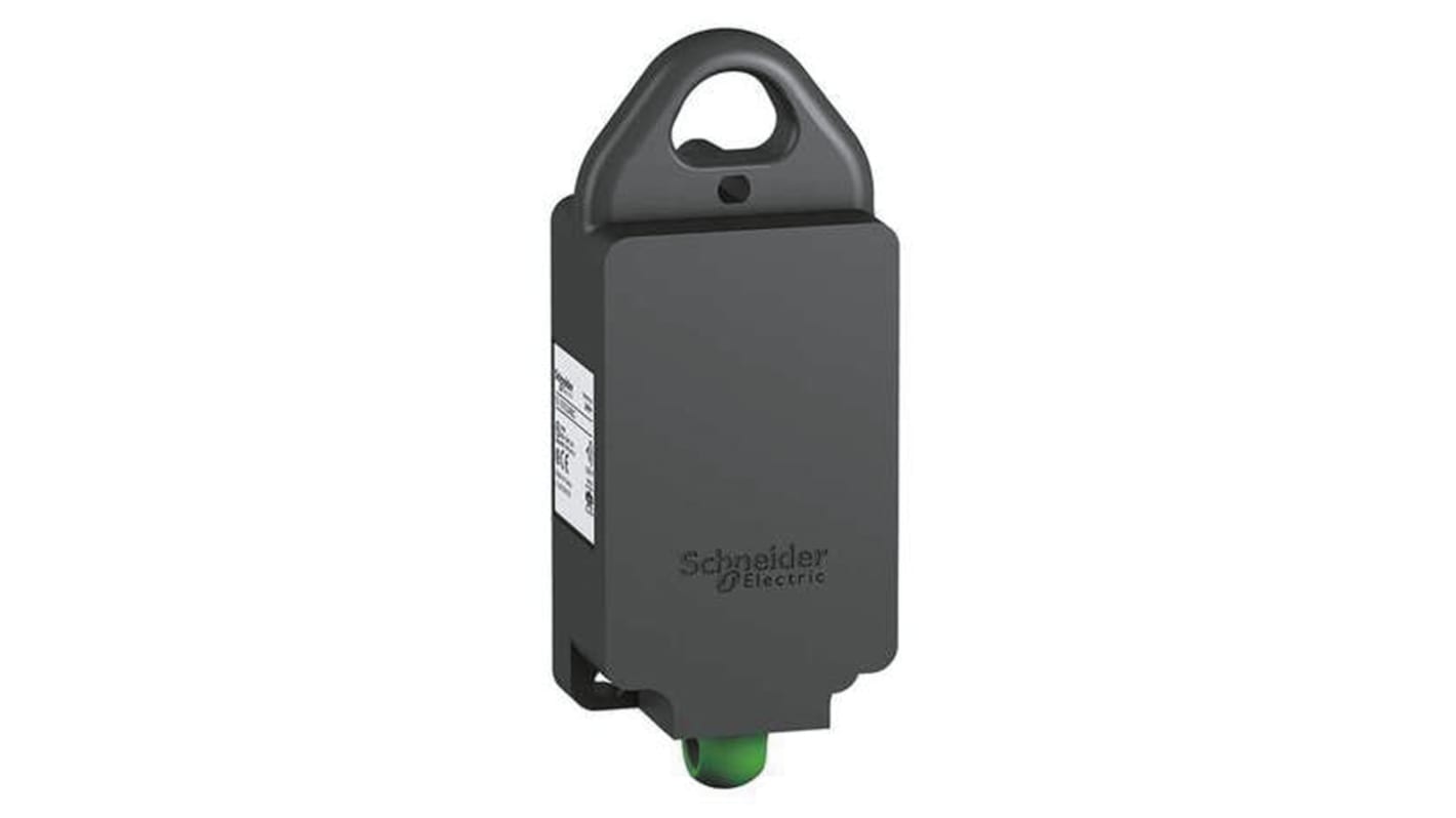 Interruttore a fune wireless Schneider Electric ZBRP1, montaggio a pannello, protezione IP66, dimensioni 144 x 56 x 38 mm.