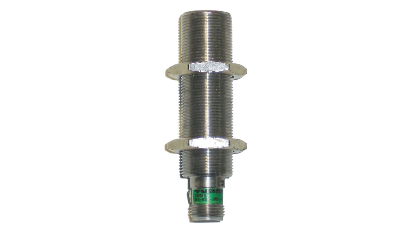 Sensore di prossimità cilindrico PNP M12 Turck Bi8-M18E-AP6X-H1141, rilevamento 8 mm, IP67, alimentazione 10-30 V c.c.