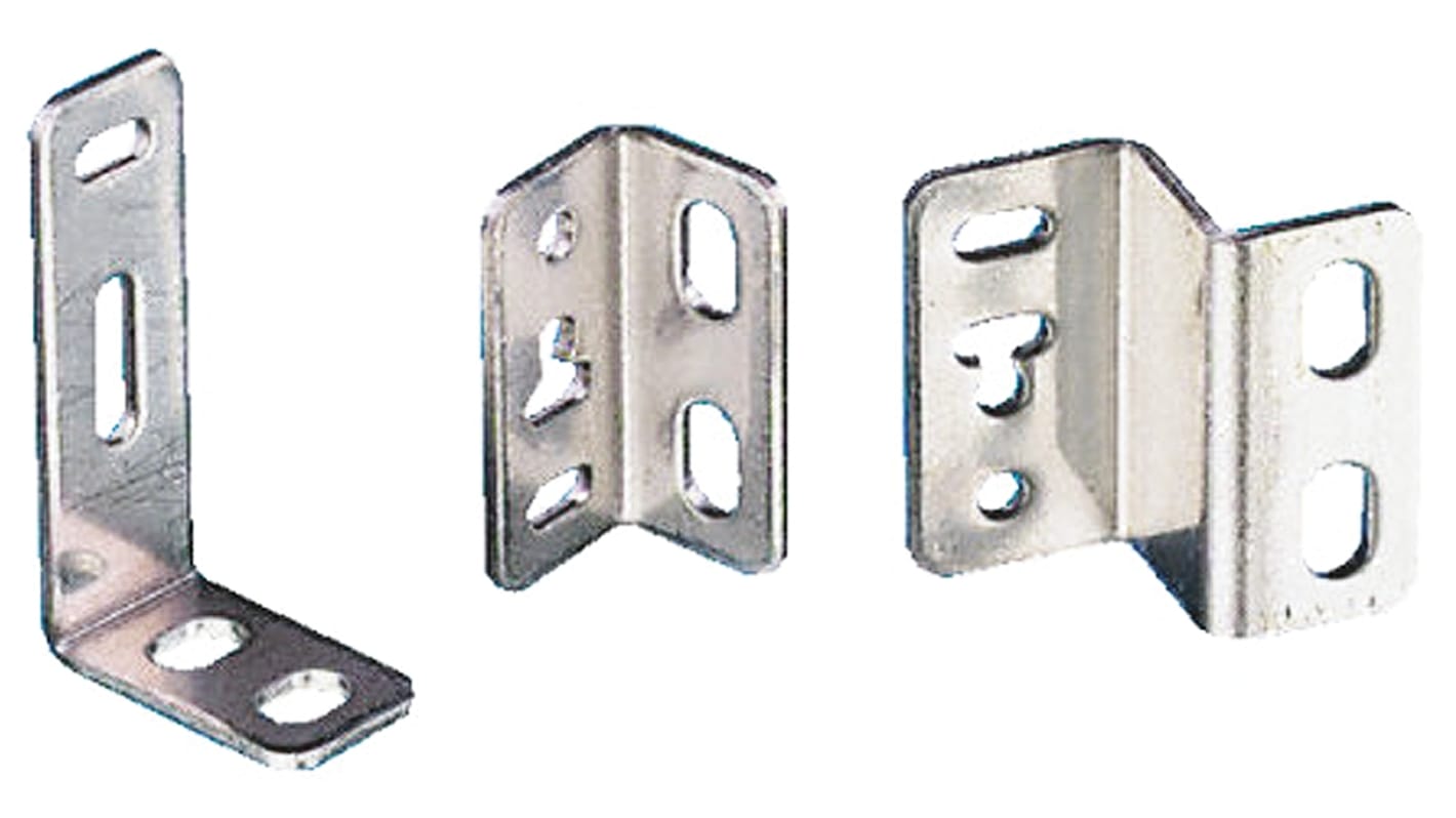 Staffa di montaggio Omron E39-L193 per sensori fotoelettrici Serie E3S-DB, compatibile con riflettori laser standard.