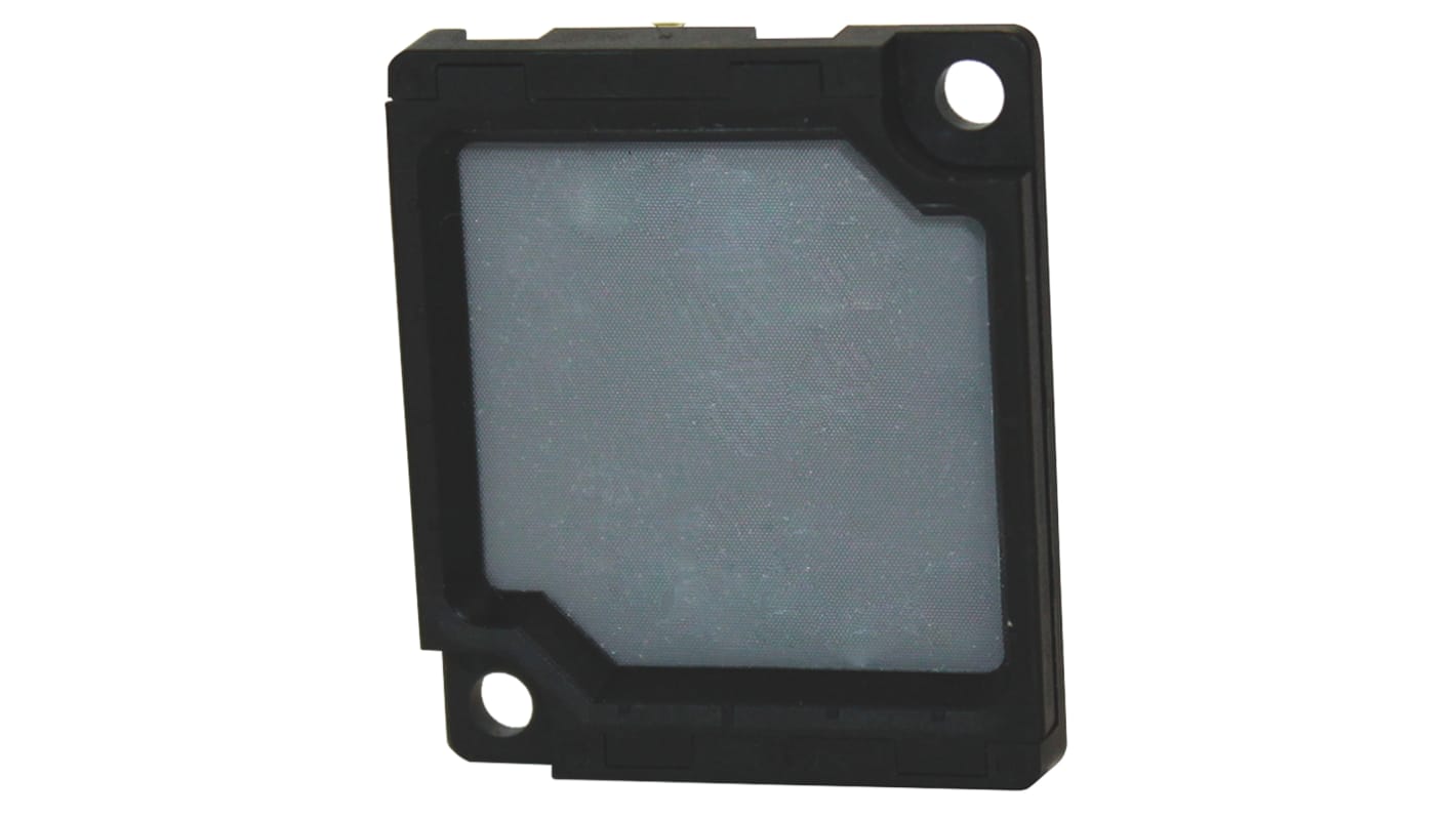 Riflettore Omron E39-R21 per sensori Serie E3NC, forma rettangolare, compatibile con staffe di montaggio.