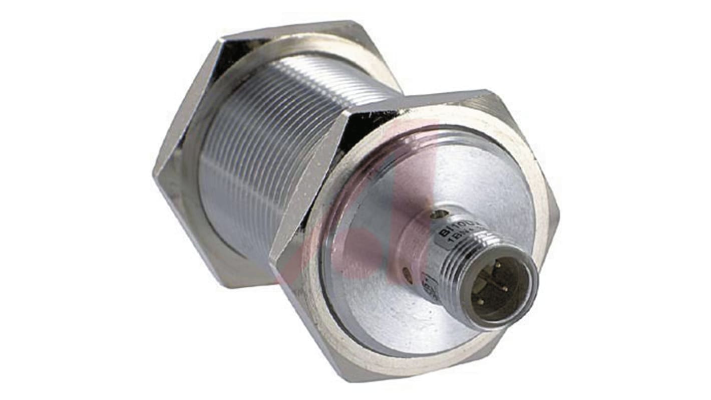 Sensore di prossimità cilindrico NPN Turck BI10U-M30-AN6X-H1141, M30, rilevamento 10 mm, IP67, connettore M12 a 4 pin.