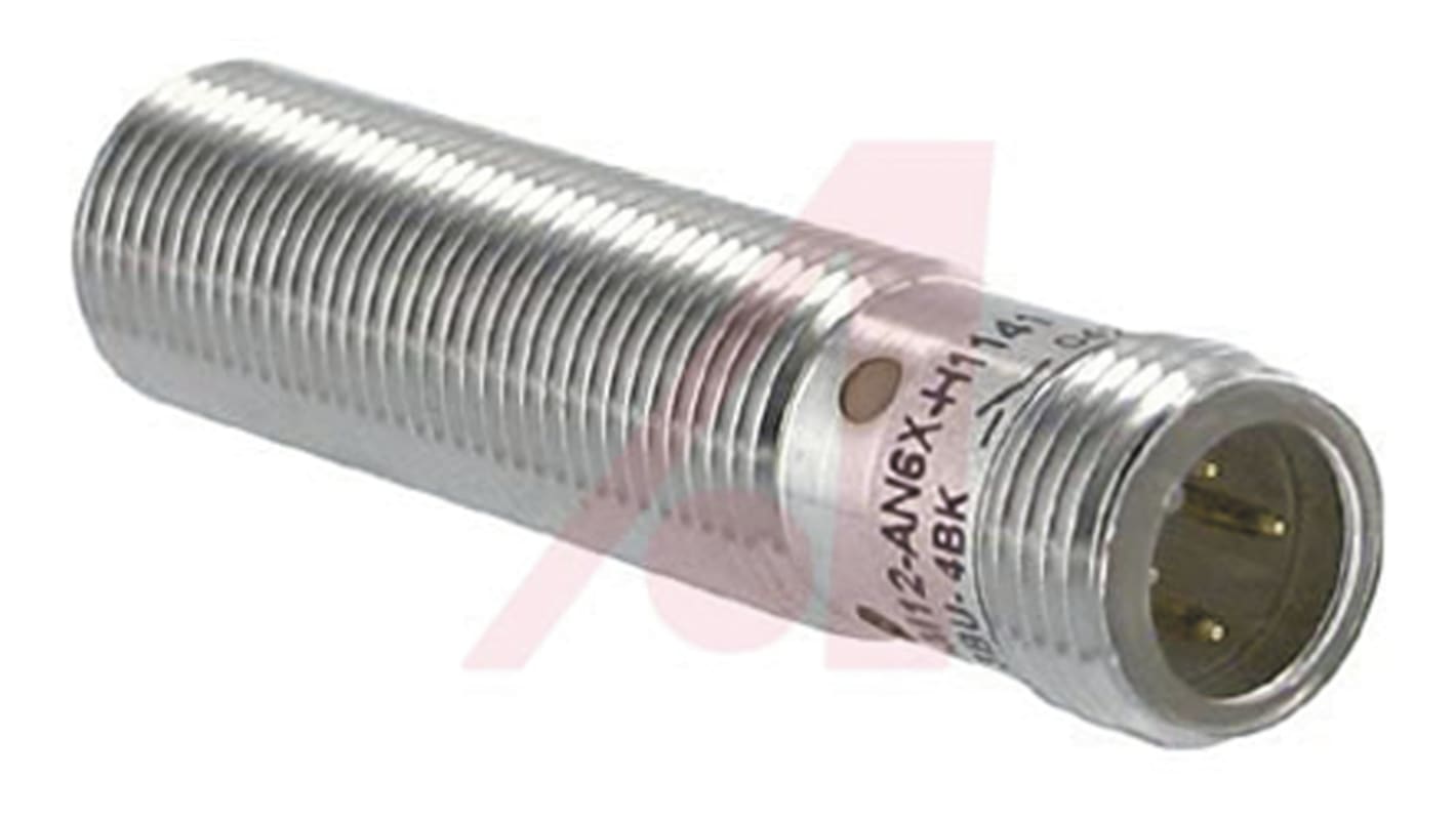 Sensore di prossimità cilindrico NPN M12 Turck Bi3U-M12-AN6X-H1141, rilevamento 3 mm, IP67, alimentazione 10-30 V c.c.