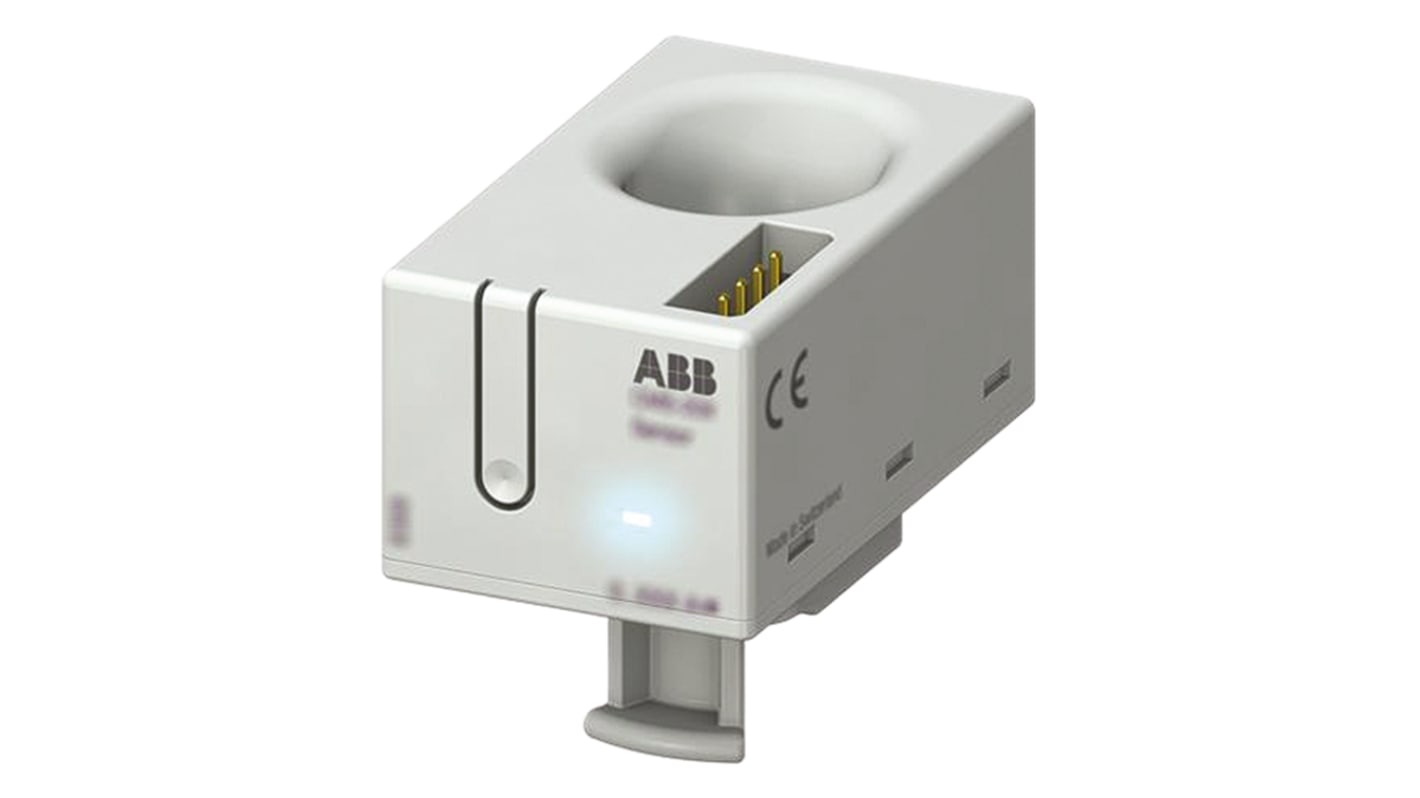Trasformatore di corrente ABB 2CCA880117R0001 CMS-200CA, ingresso 160A, montaggio su cavo, dimensioni 35.65mm x 43mm x 43mm.