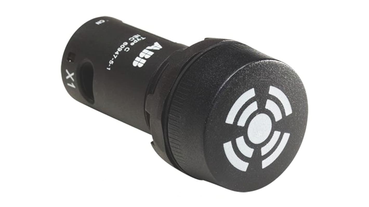 Cicalino ABB 1SFA619600R6113 CB1-611Y, design compatto 22,5 mm, IP66/IP67/IP69K, sirena 90 dB, installazione semplice.