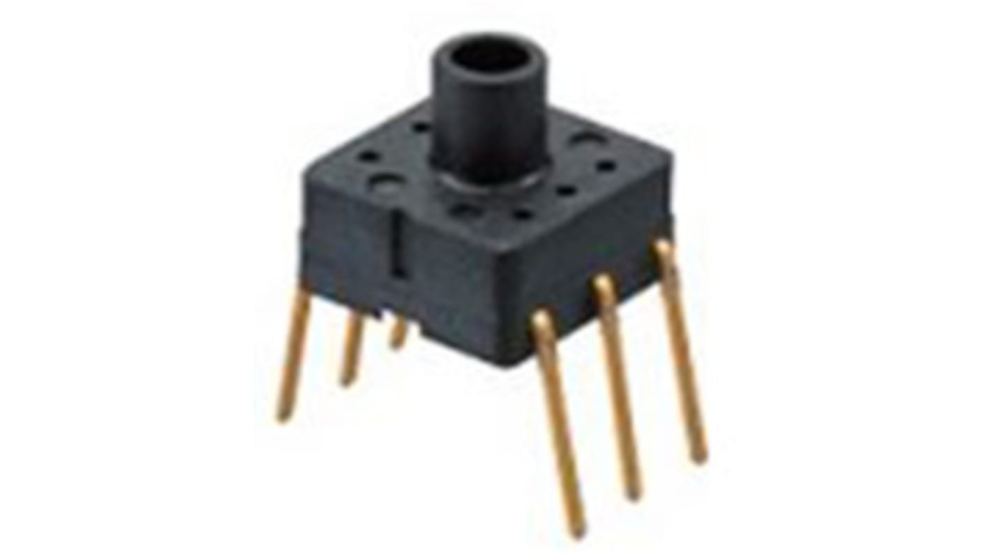 Sensore di pressione relativa Panasonic ADP5160, uscita analogica 4,5 V, montaggio PCB, area base 7,2 x 7,2 mm.