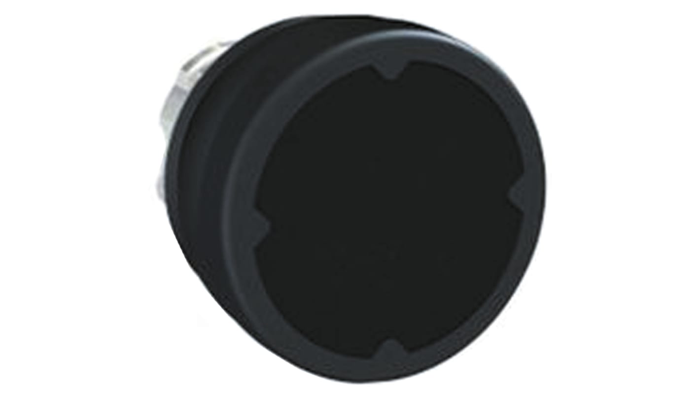 Pulsante rotondo Schneider Electric ZB4BC280, diametro 22 mm, colore nero, protezione IP66/IP67/IP69K, montaggio orizzontale/verticale.