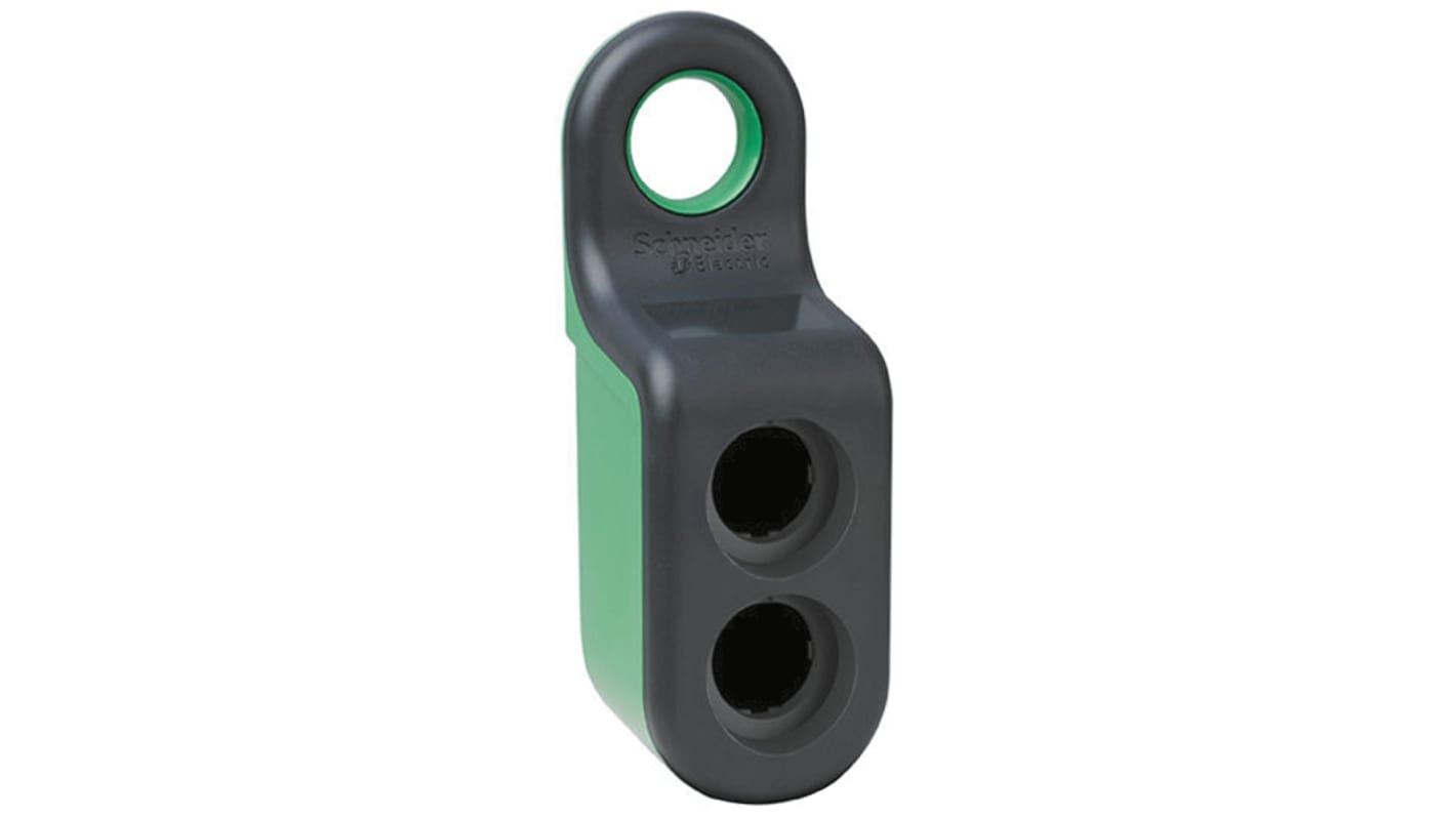 Scatola per pulsante Schneider Electric ZBRM22, 2 fori Ø 22mm, colore nero, protezione IP65, materiale plastico.