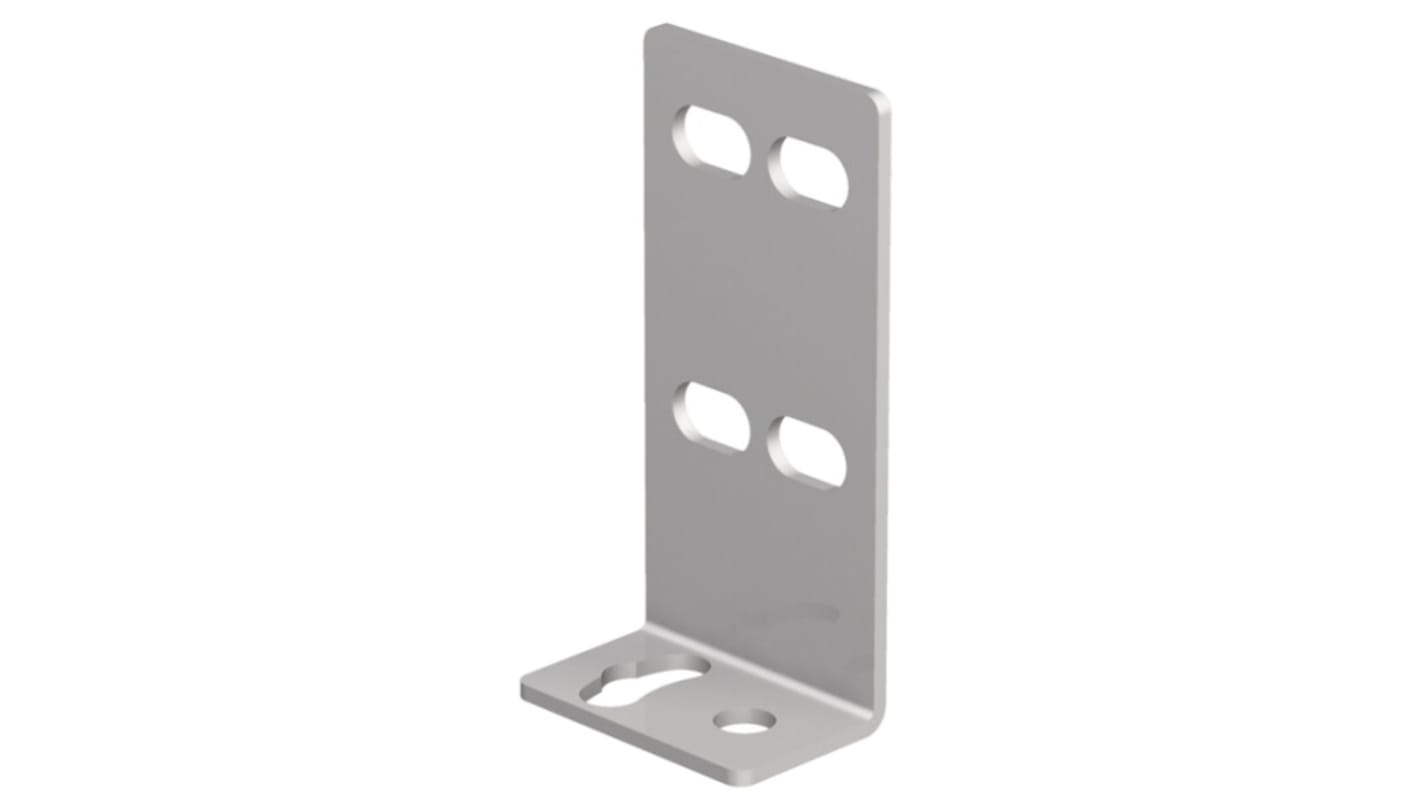 Staffa di montaggio Banner SMBQ12T per sensori fotoelettrici Q12 e VS8, garantisce stabilità e installazione versatile.