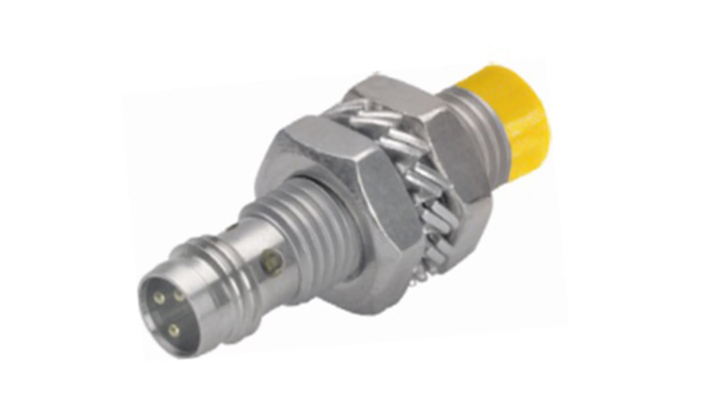 Sensore di prossimità cilindrico NPN Turck Ni3-EG08K-AN6X-V1131, M8, rilevamento 3 mm, IP67, acciaio inox, montaggio non a filo.