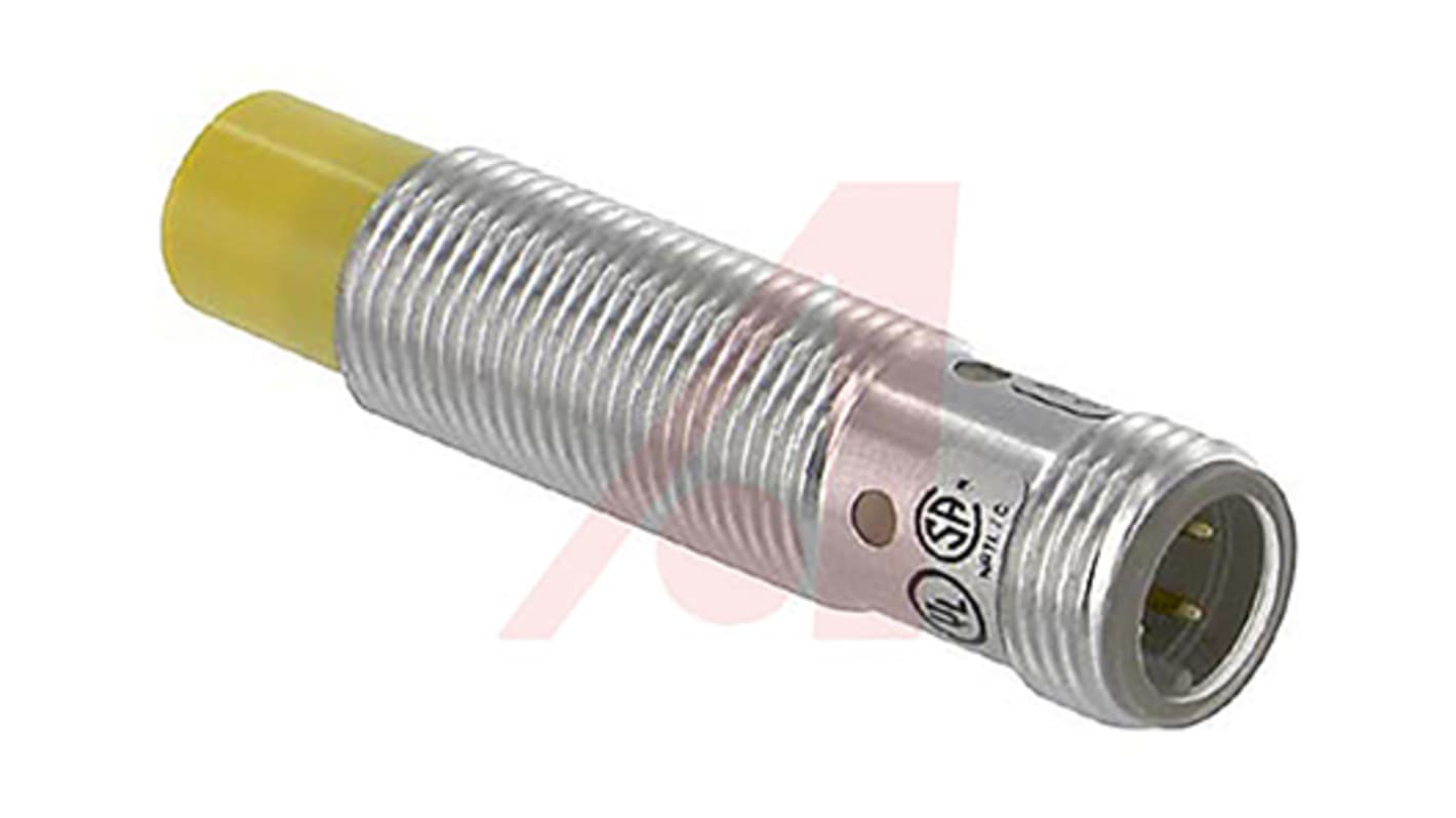 Sensore di prossimità cilindrico PNP M8 Turck Ni4U-EG08-RP6X-V1131, rilevamento 4 mm, IP68, montaggio non a filo.