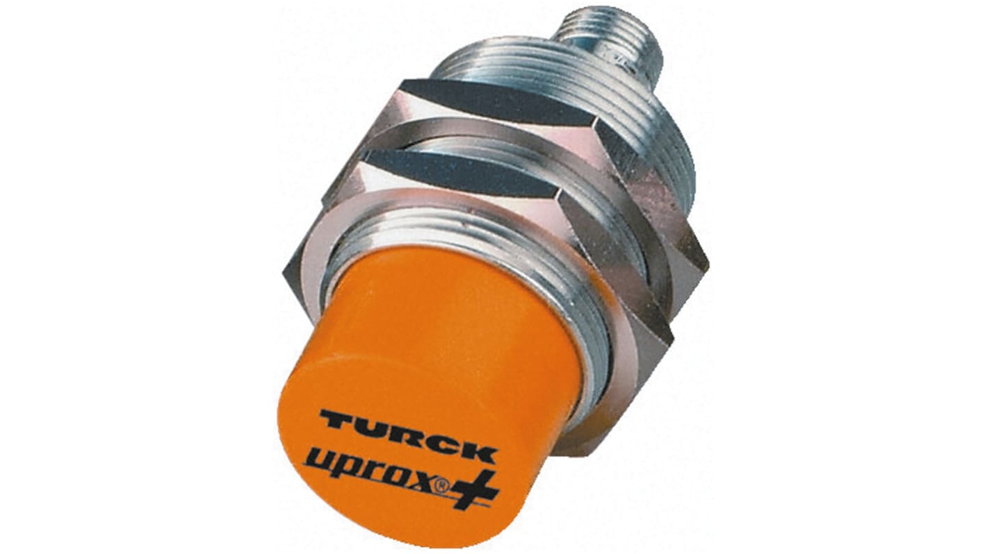 Sensore di prossimità cilindrico NPN Turck NI30U-M30-AN6X-H1141, rilevamento 30 mm, IP68, M30 x 1.5, alimentazione 10-30 V c.c.