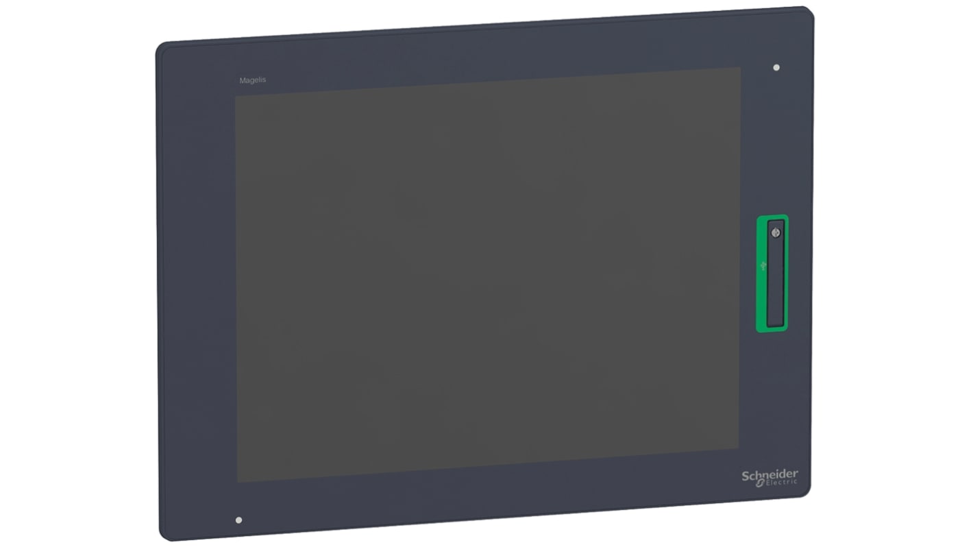 Schneider Electric HMIDT732, display HMI touch screen 15", risoluzione 1024 x 768, interfacce multiple, protezione IP66/IP67.