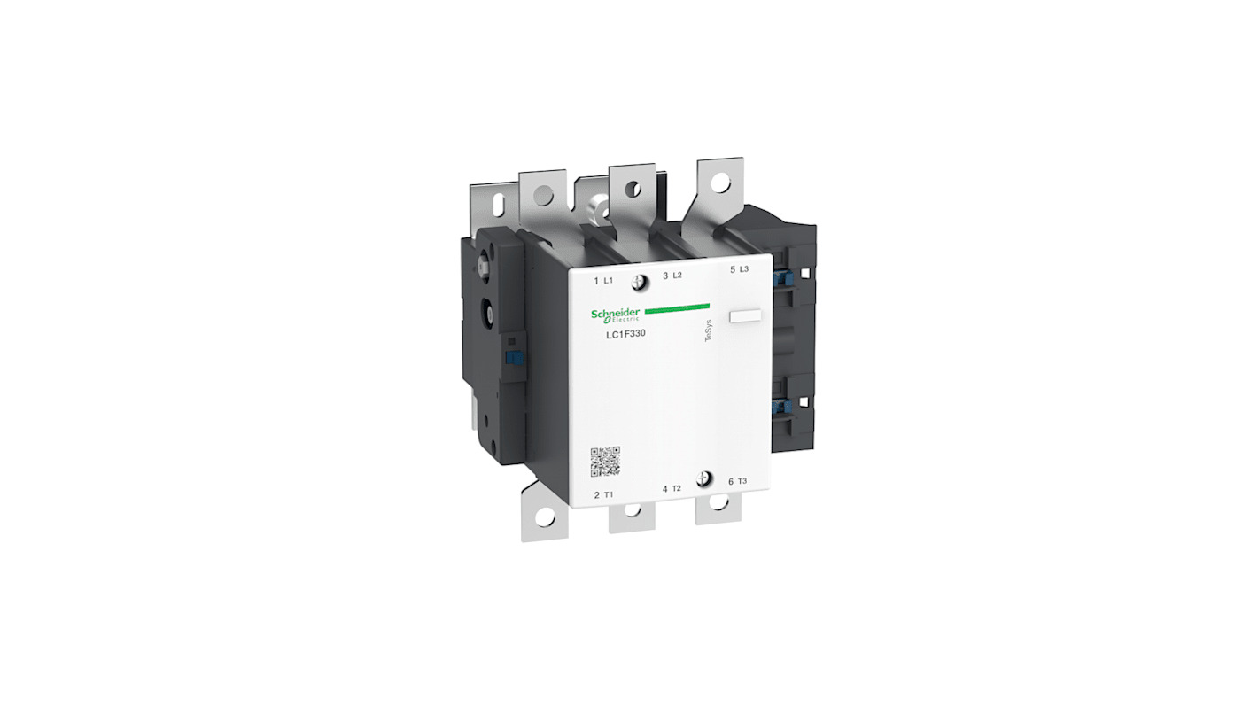 Contattore Schneider Electric LC1F330R7, 3 poli, 330 A, 440 V c.a., dimensioni 206x213x219 mm, per controllo motori.