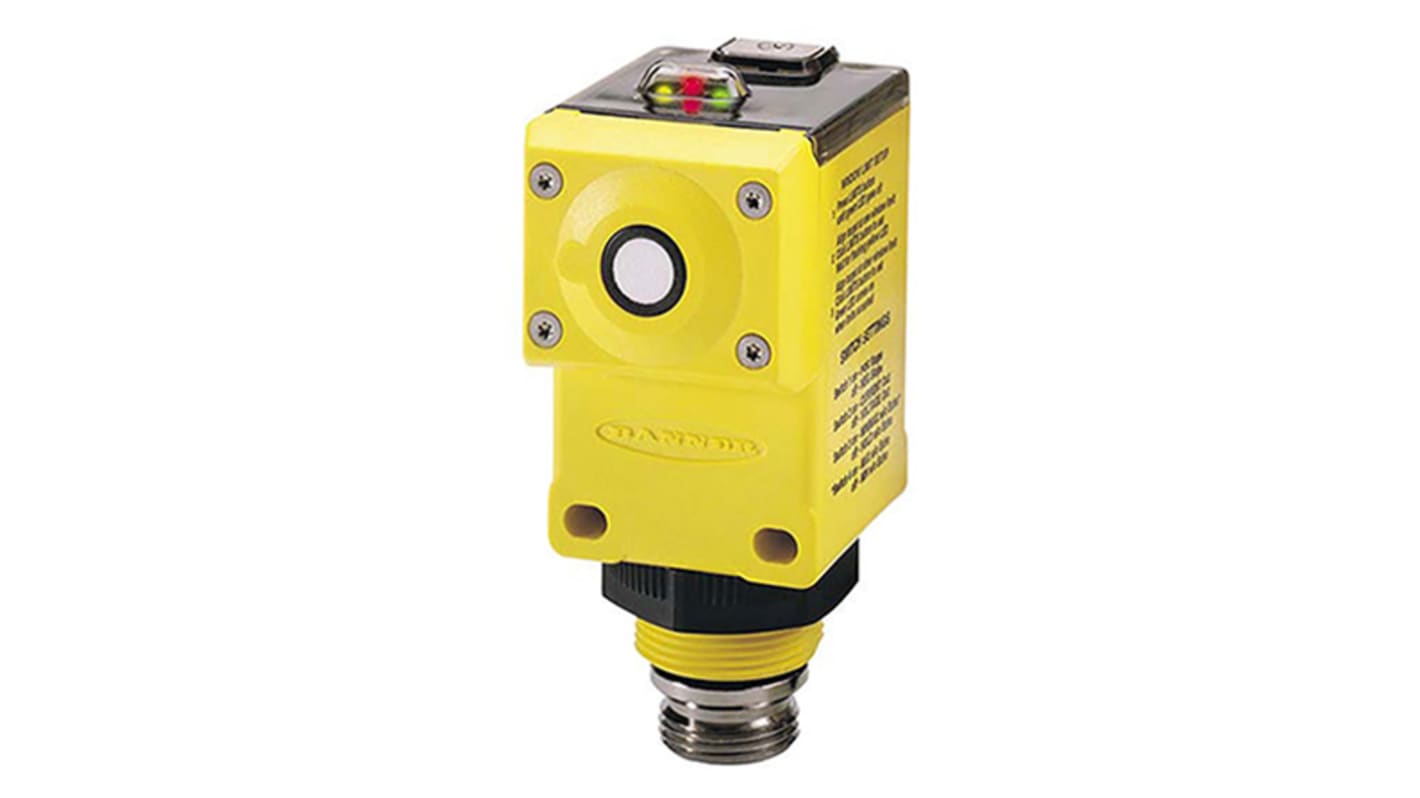 Sensore di prossimità Banner Q45ULIU64ACRQ6, ultrasuoni, rilevamento 100-1400 mm, IP67, alimentazione 15-24 V c.c.