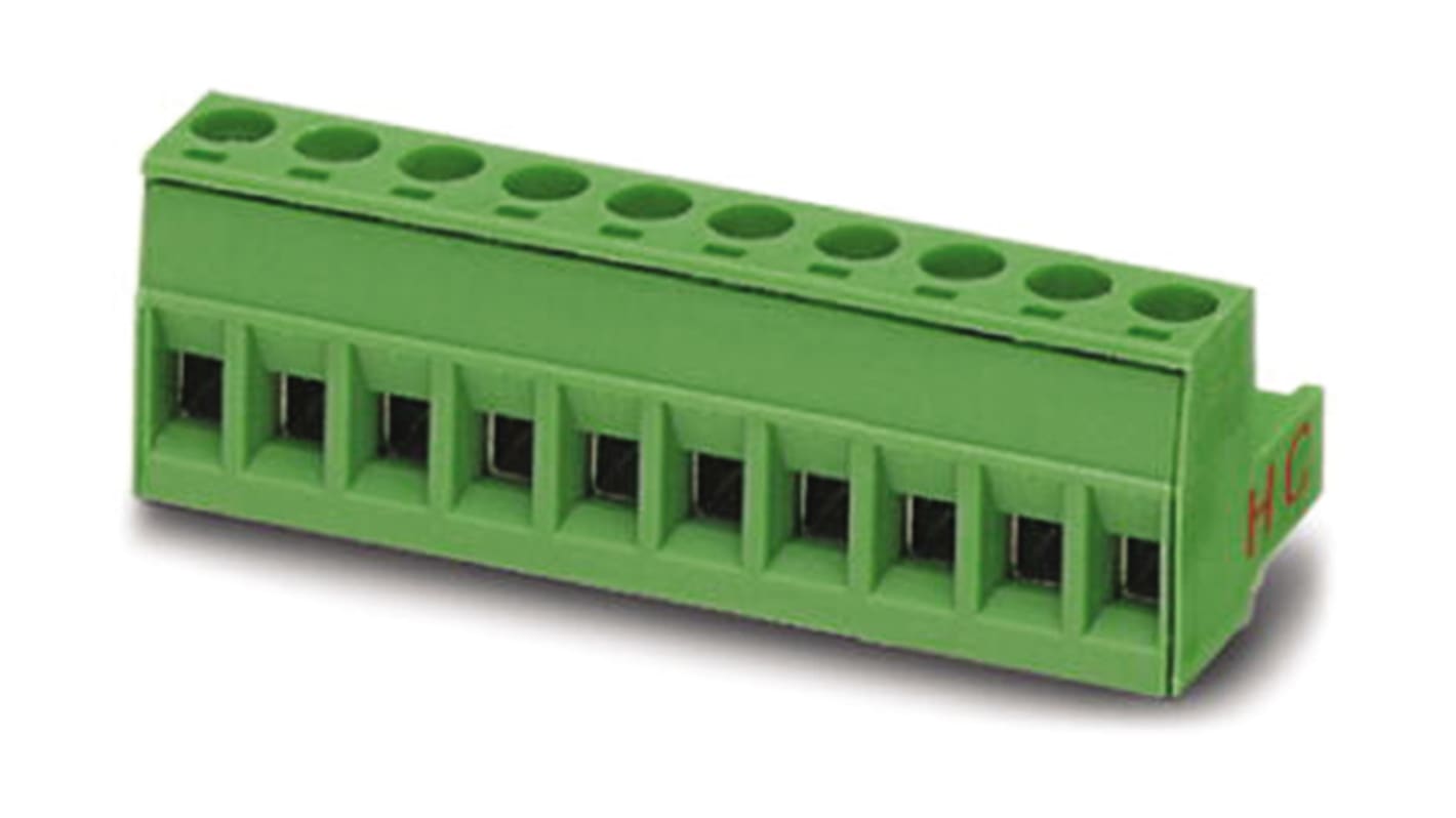 Connettore femmina per circuito stampato Phoenix Contact 1911871, 4 vie, 2,5 mm², 16 A, 320 V, passo 5 mm. Sicuro e affidabile per collegamenti industriali.