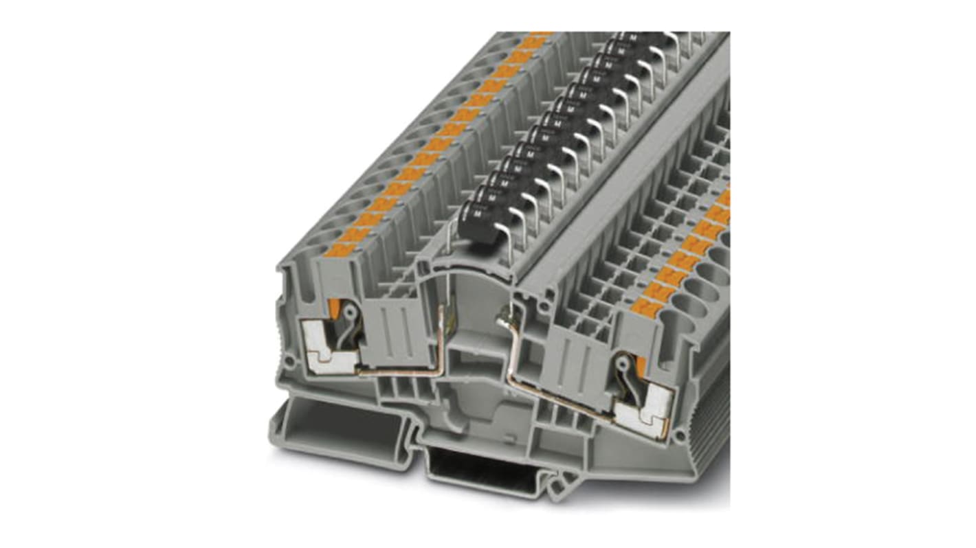Morsettiera Phoenix Contact 3035697 con Diodo Integrato P1000M, Innesto 0,5-10 mm², Grigio - Perfetta per collegamenti industriali.