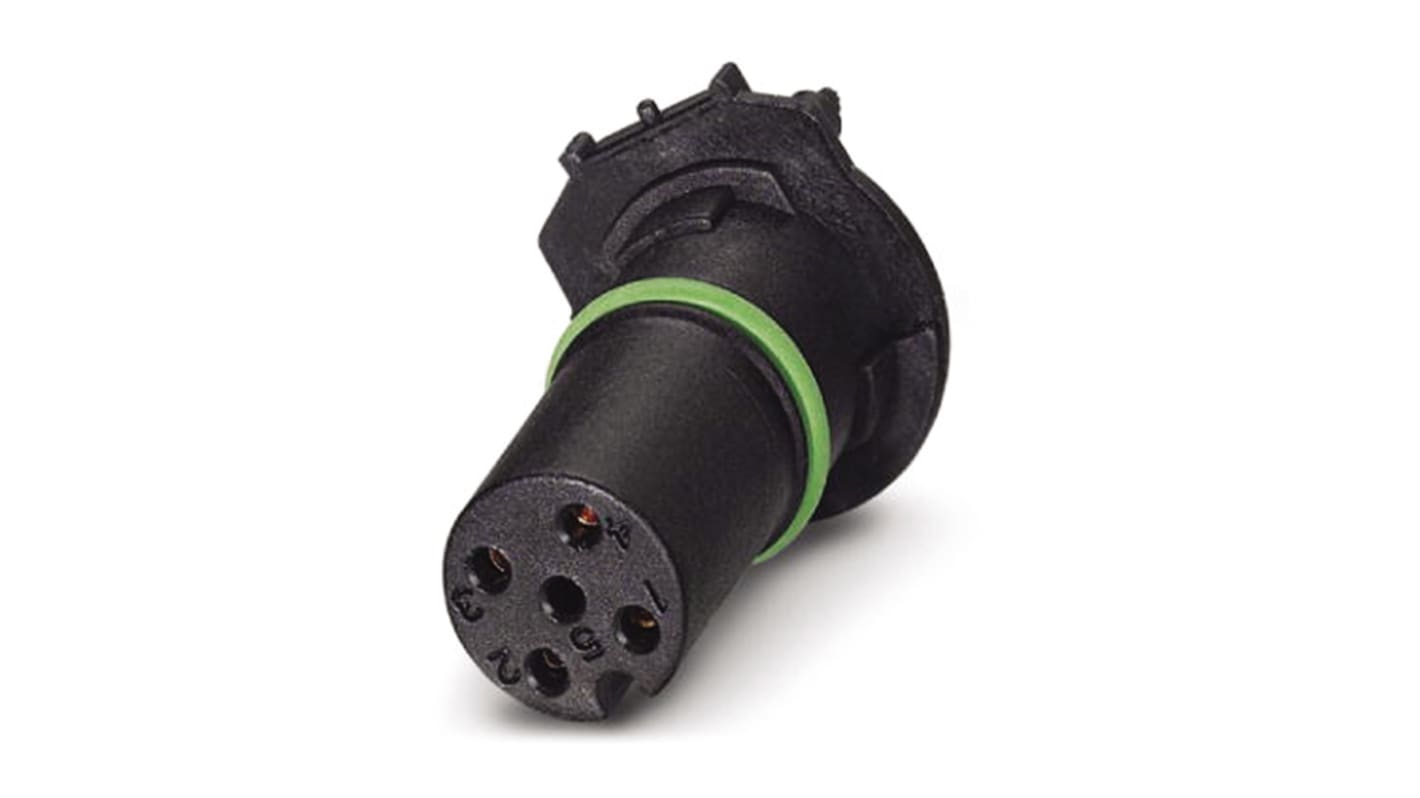 Connettore circolare femmina M12, 4 poli, codifica A, THR diritto - Phoenix Contact 1439942. Ideale per sensori/attuatori.