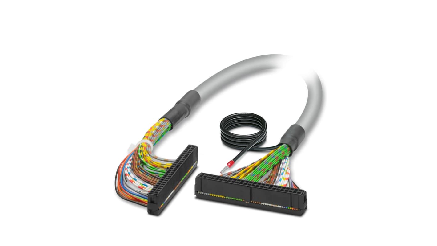 Cavo rotondo schermato Phoenix Contact 2299152, 6 m, con presa multipla IDC/FLK a 50 posizioni per sensori e attuatori.