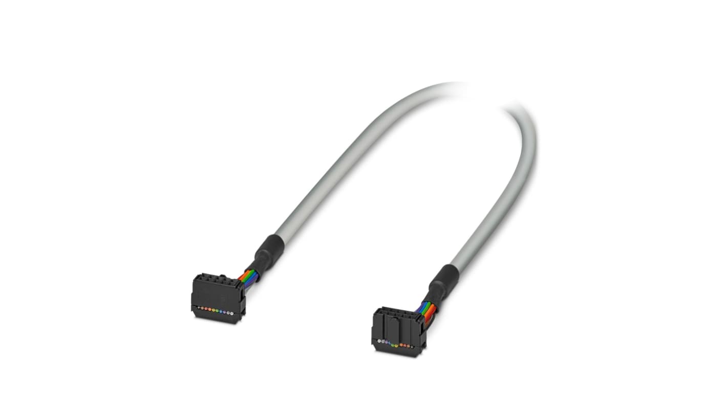 Cavo PLC Phoenix Contact 2299259 per Emerson DeltaV, lunghezza 4 m, con connettori multipli IDC/FLK a 10 posizioni.
