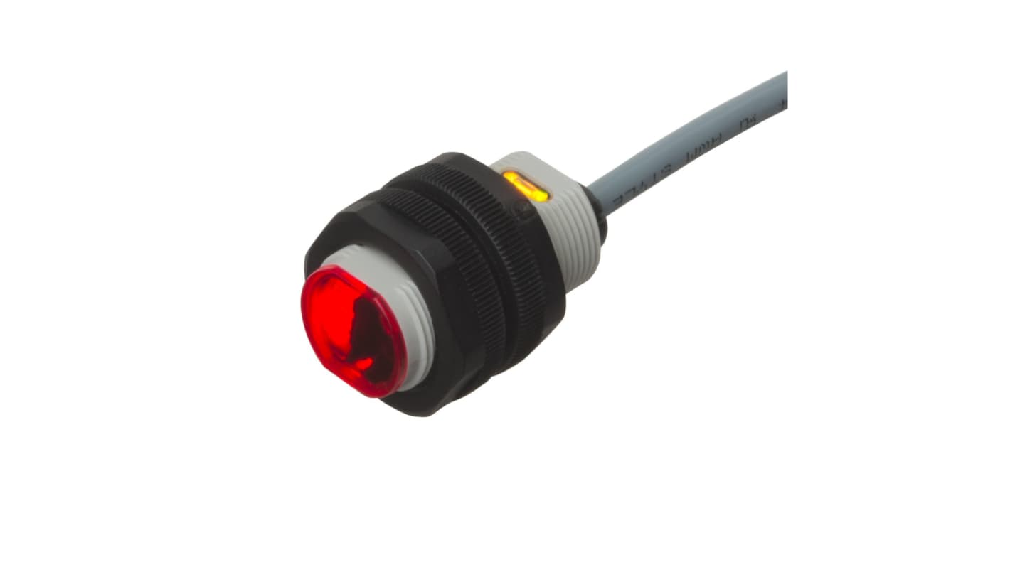 Sensore fotoelettrico cilindrico Carlo Gavazzi PA18CAD10PASA, rilevamento fino a 1 m, uscita PNP, IP66/IP69K.