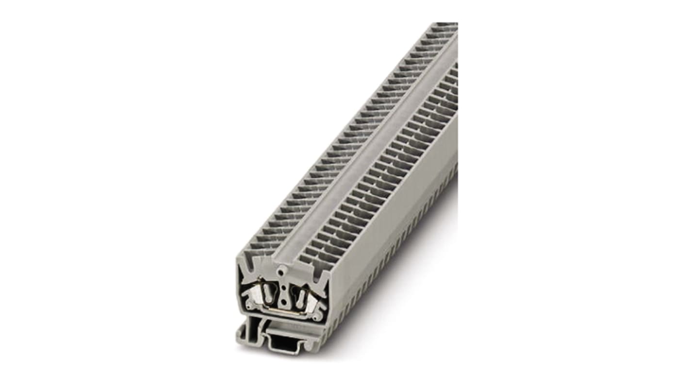 Morsettiera passante Phoenix Contact 3244012, 24A, 800V, gabbia a molla, 2 collegamenti, 0,08-4 mm², grigio - ideale per collegamenti compatti e versatili.